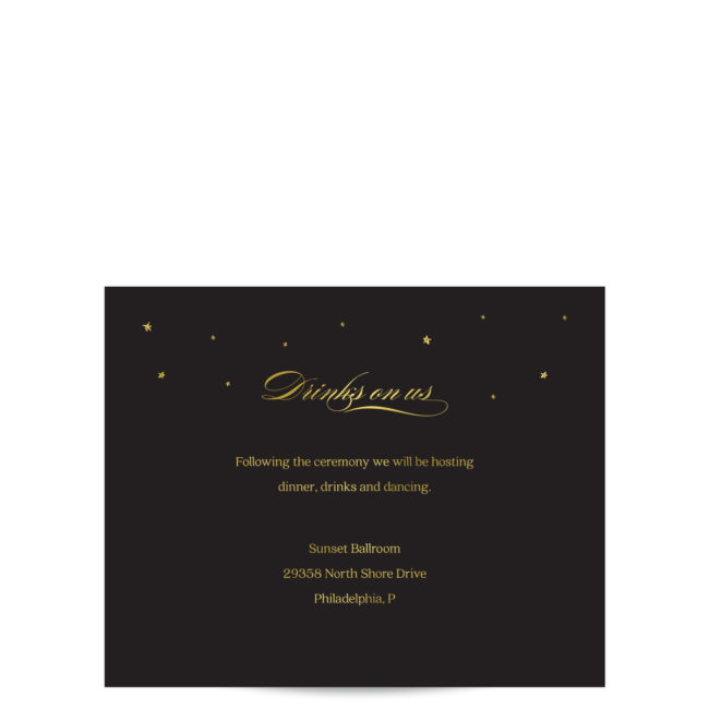 Gold Foil Wedding Invitations