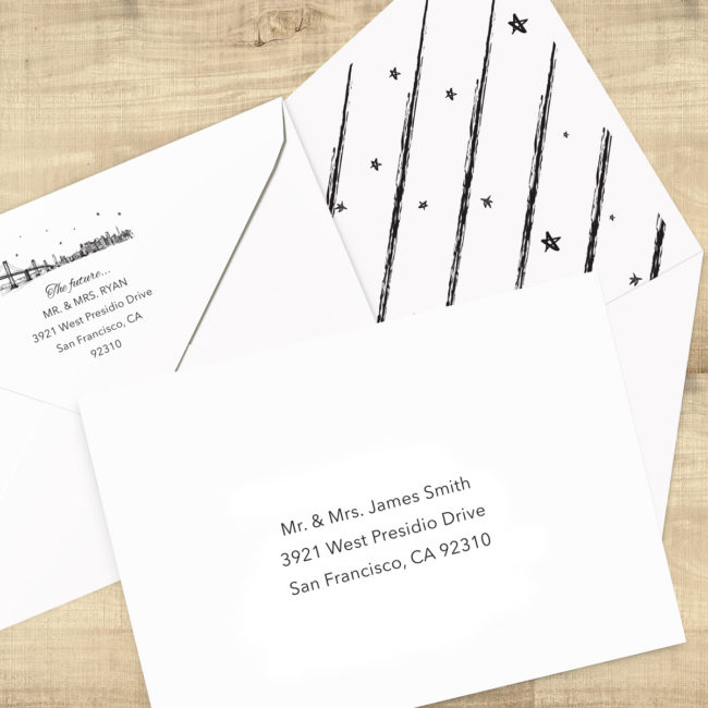 Address Printing and Envelope Liners