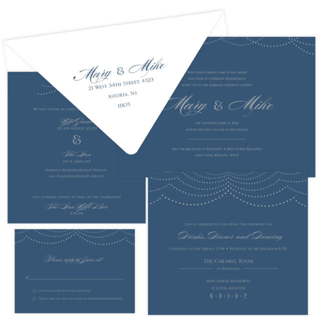 Silver and Navy Save the Dates