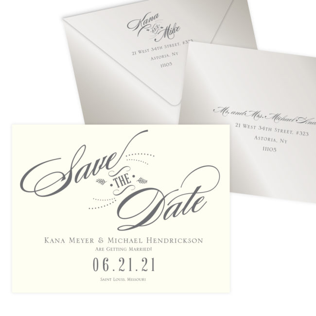 Champagne Save the Date