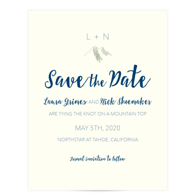 Mountain Top Save the Date