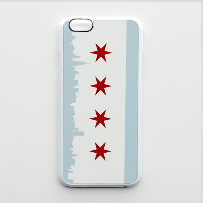 chicago flag iphone case