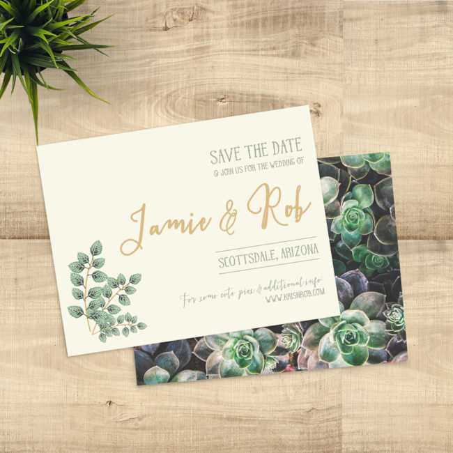 Sage and Lavender Save the Date
