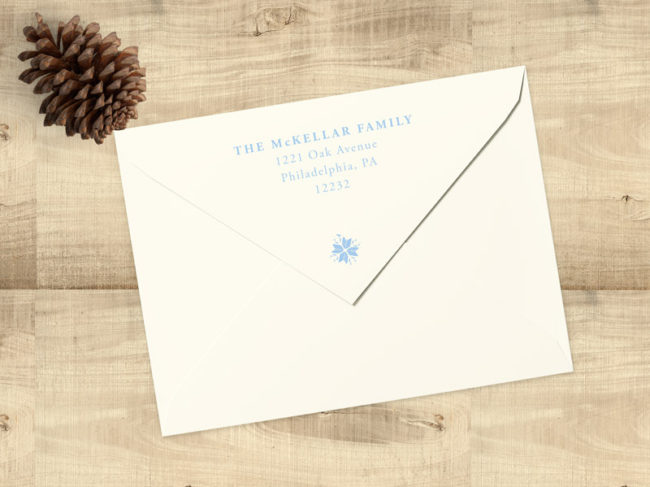 Cozy Pattern Holiday Envelope