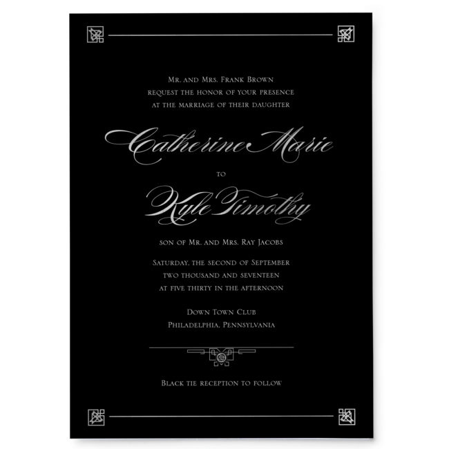 Night With Gatsby - Main Invitation
