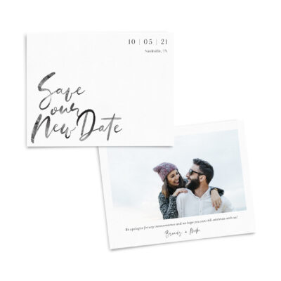 Save Our New Date - Modern Watercolor